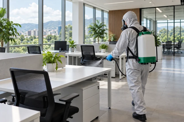Sanitización de una oficina